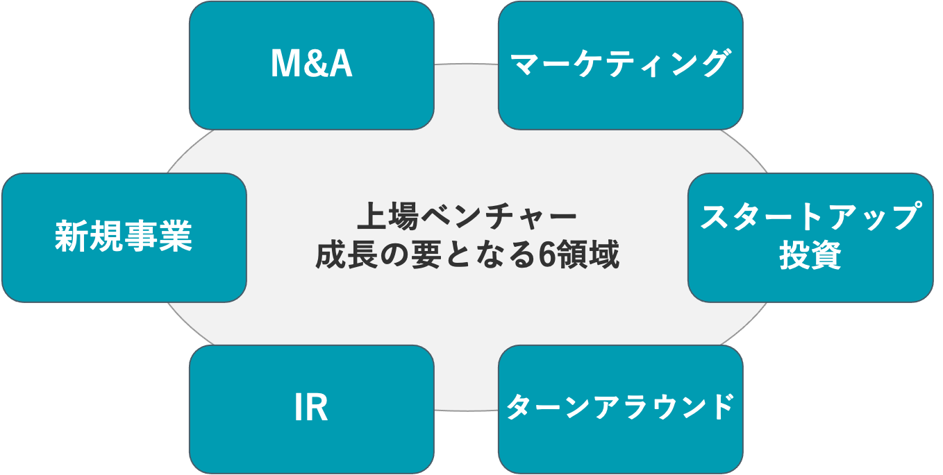 図2:グロース・キャピタルが支援する6つの成長戦略重点領域